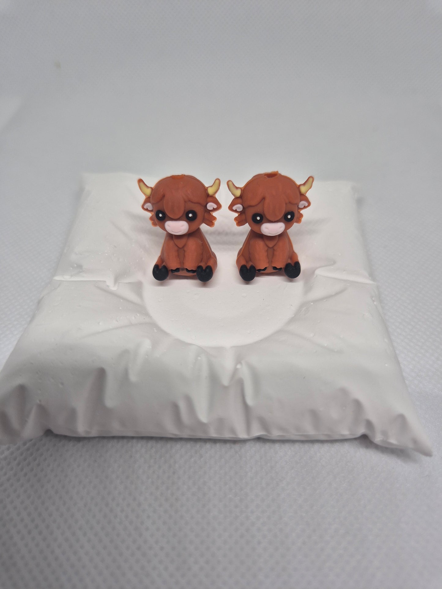 Highland Cows knitting needle stoppers